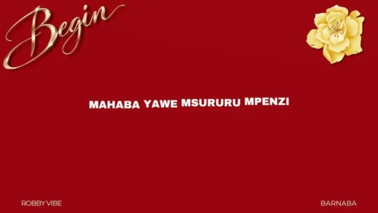 Robby Vibe ft Barnaba Classic – Begin